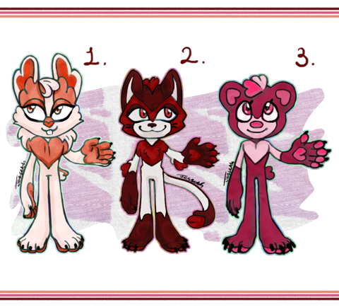 Valentines Mobians 2024 [$5 each]