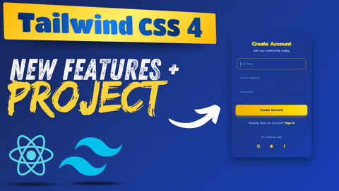 Build a Modern React Authentication UI with Tailwind CSS 4 - Code And ...