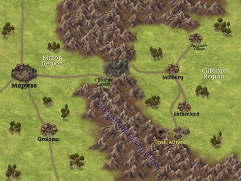 A Map of Braydon's Territory (Outdated)