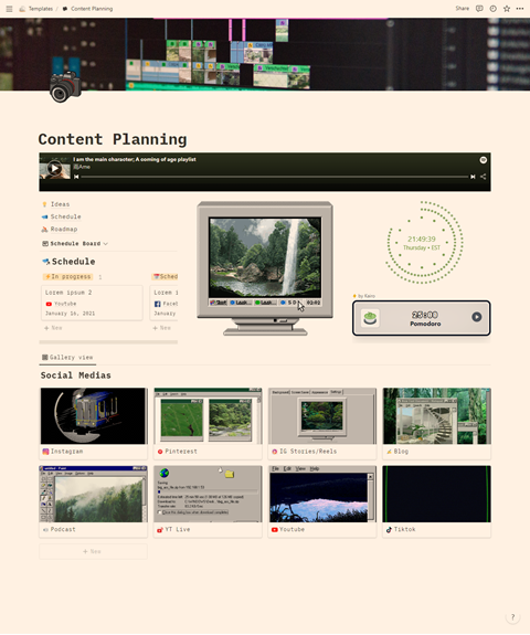 Content Planning Notion Template - 雨Ame's Ko-fi Shop - Ko-fi ️ Where ...