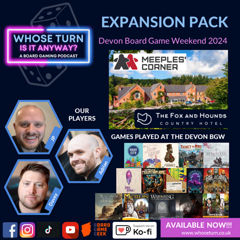 Expansion Pack: Devon Board Game Weekend Now Live