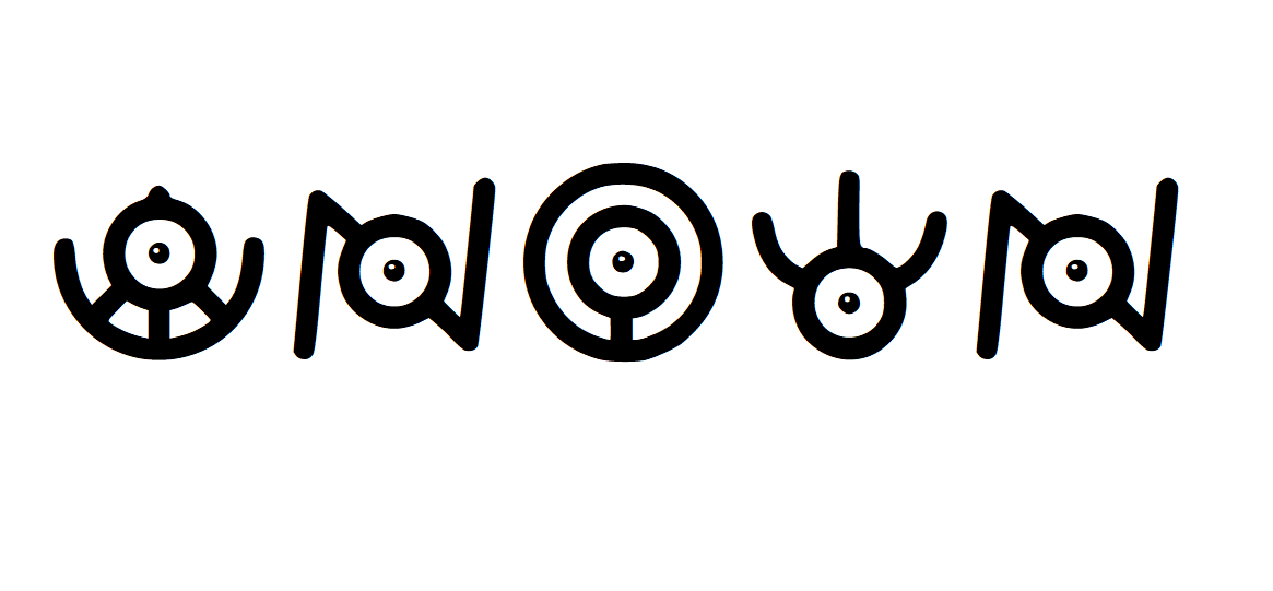 Pokémations: Unown Alphabet 