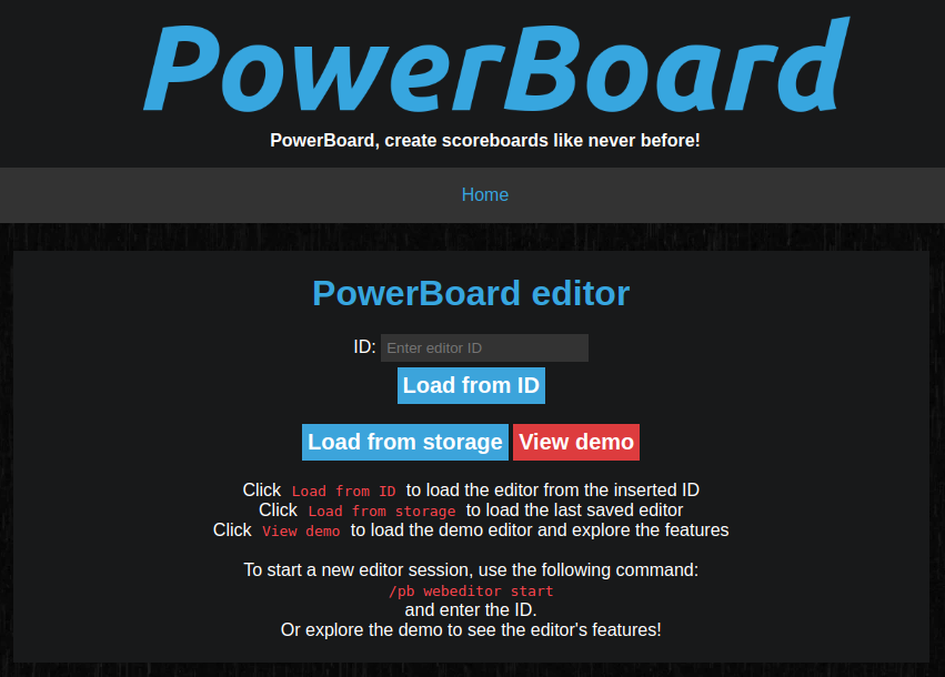PowerBoard - Web Editor