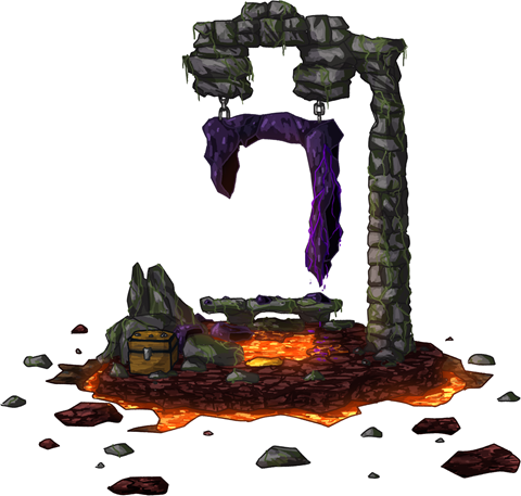 Ruined Nether Portal (Minecraft fan art)