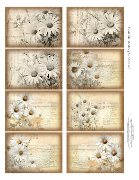 mk108 member exclusive faded daisy mini cards - Carolines Craft Tree's ...