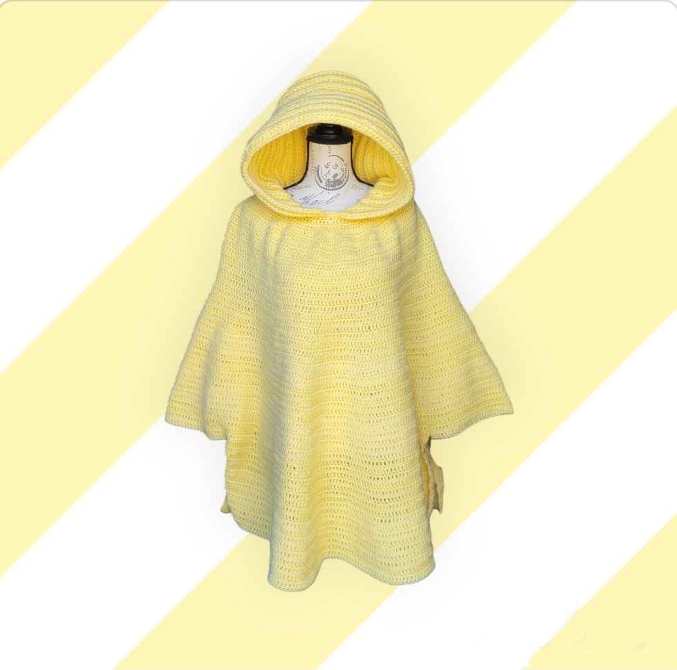 Hooded Poncho Crochet Pattern Digital Download Jen Borcherts Ko Fi