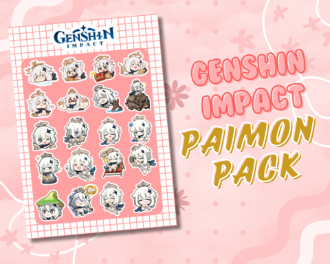 [PRINTABLE & DIGITAL] Genshin Paimon Sticker Pack - Pastelle's Ko-fi ...