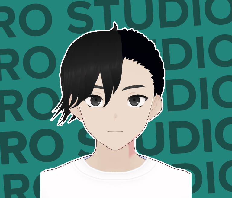 Half shaved/ half long hair hairstyle mohawk down (Vroid file) - Nero  Studios's Ko-fi Shop - Ko-fi ❤ Where creators get support from fans  through donations, memberships, shop sales and more! The