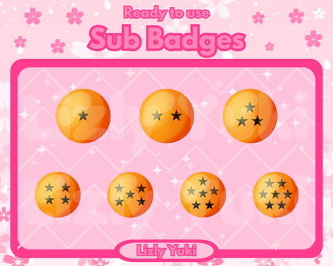 Blackstar Dragonball Sub Badges - Lizly Yuki's Ko-fi Shop - Ko-fi ️ ...