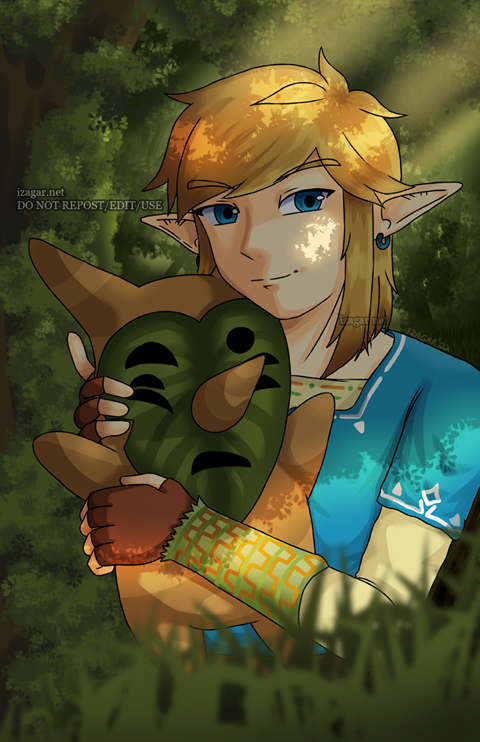 Link in Korok Forest - Breath of the Wild