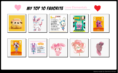  Top 10 Favorite Love Elementals 