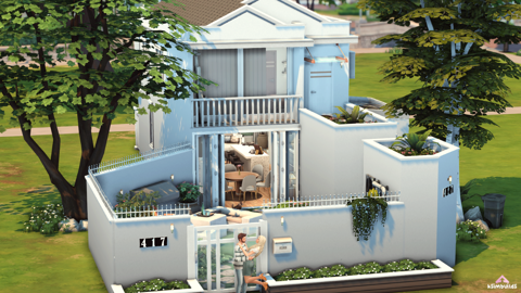 Real to Sims: ‍ ️‍ Couple’s White House - KSIMBUILDS 's Ko-fi Shop - Ko ...