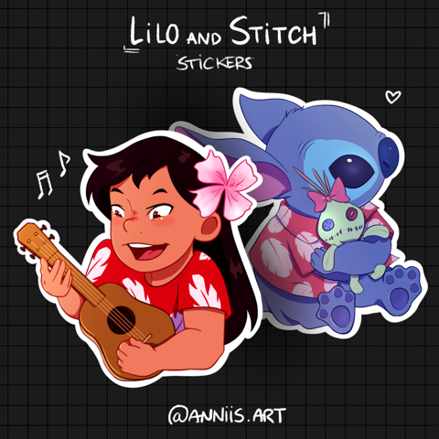 Lilo and Stitch Vinyl Stickers - Ana Branco's Ko-fi Shop - Ko-fi ❤️ Where  creators get support from fans through donations, memberships, shop sales  and more! The original 'Buy Me a Coffee
