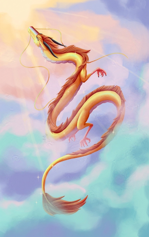 Golden Sun Dragon