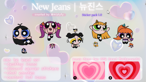 New Jeans x PPG [Sticker Pack 1.0] - misty's Ko-fi Shop - Ko-fi ️ Where ...