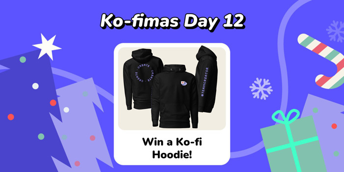 Ko-fimas Day 12: Win a Ko-fi Hoodie!