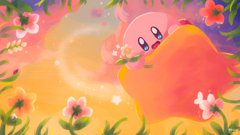 Kirby Static Wallpaper - Lamb Draws's Ko-fi Shop - Ko-fi