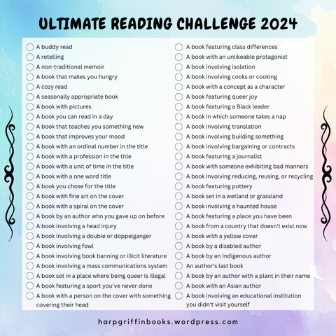 Ultimate Reading Challenge 2024 Shareables