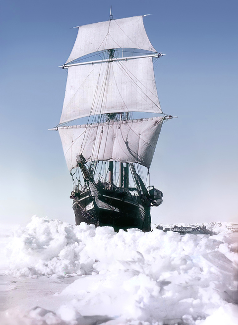 1915 - Sir Ernest Shackleton's ship Endurance