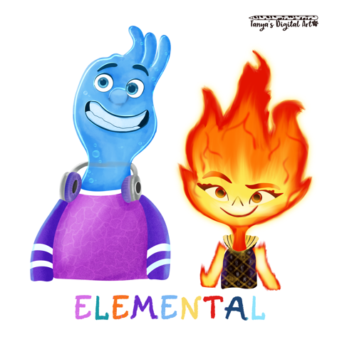 🌟🎨 Elemental Fan Art! 🎬🔥