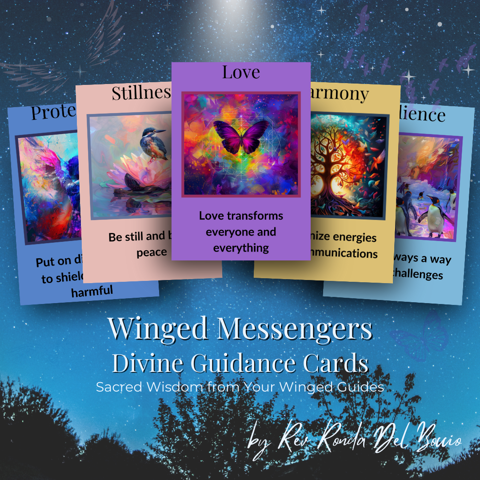 Winged Messengers Divine Guidance Oracle Cards