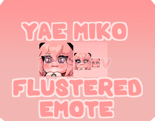 Yae Miko Flustered Emote - DevKyuu's Ko-fi Shop - Ko-fi ️ Where ...