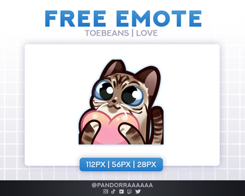 CAT LOVE EMOTE FOR TWITCH, DISCORD IN 5 COLORS - Voideyes's Ko-fi Shop -  Ko-fi ❤️ Where creators get support from fans through donations,  memberships, shop sales and more! The original 'Buy