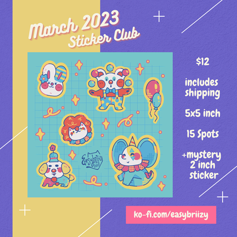 March 2023 Sticker Club!