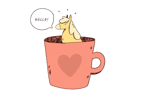 small horse in ur coffee