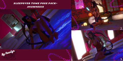 Sleepover Tome Pose Pack!