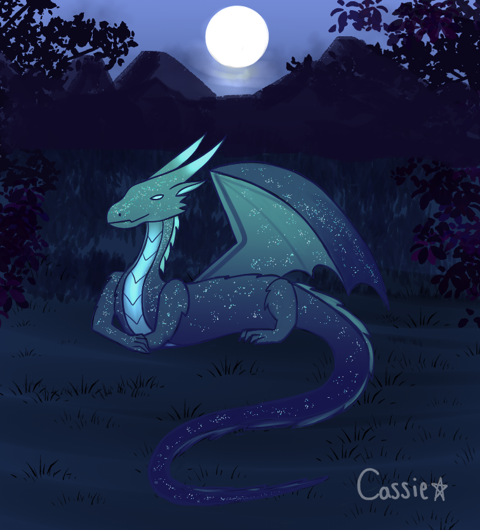 Dragon Under The Moonlight 