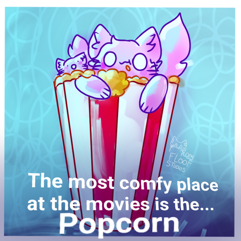 Popcorn can be comfy 🍿