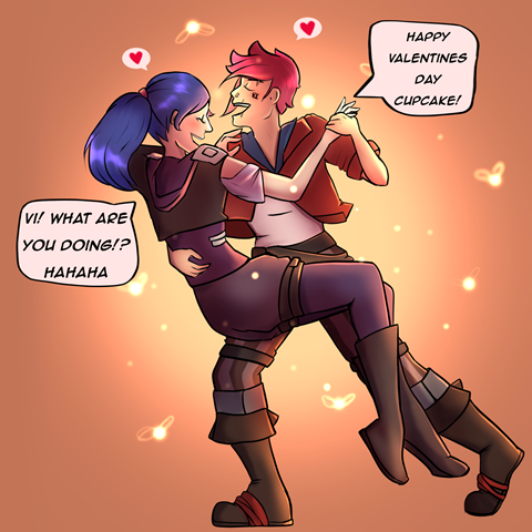 Vi and Cait on Lover's Day
