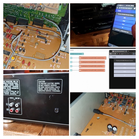 1990 Tape deck web-remote-control hack