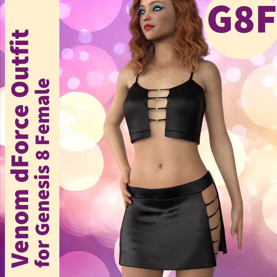 Venom dForce outfit - G8f and G9 Feminine versions