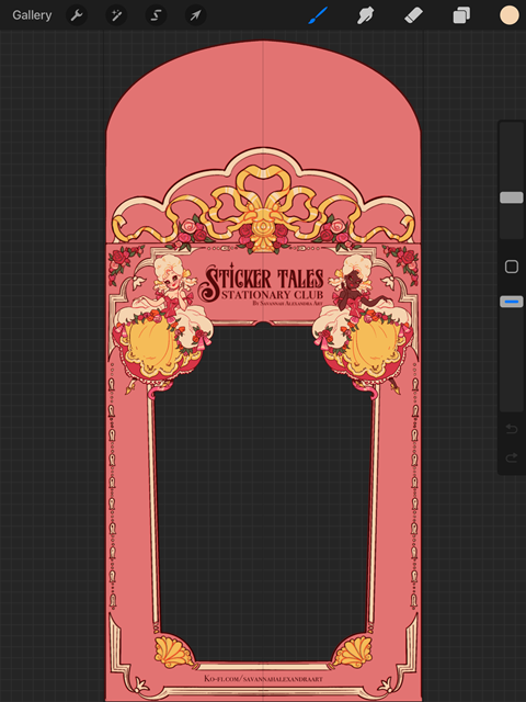 WIP Of the sticker tales stationary club packaging