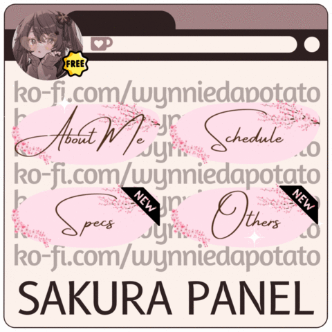 [FREE] Sakura Panel - wynniedapotato's Ko-fi Shop - Ko-fi ️ Where ...