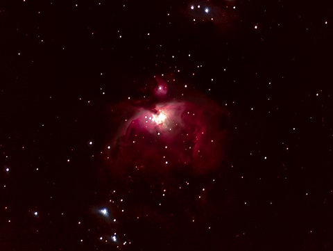 A warm looking Orion Nebula