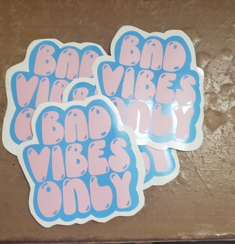 Bad Vibes Sticker - Brinn's Ko-fi Shop - Ko-fi ️ Where creators get ...