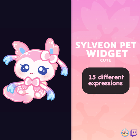 Cute Animated Cat Twitch Goals & Chat Widgets Kitty on the 