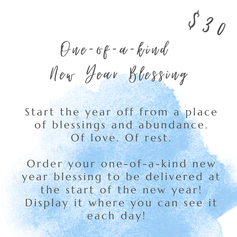 New Year's Blessings! 