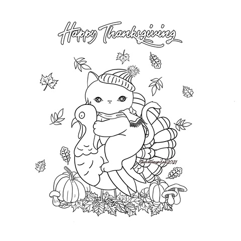 Thanksgiving (coloring page)