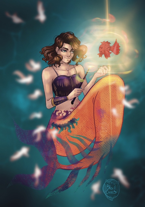 Yria as a mermaid