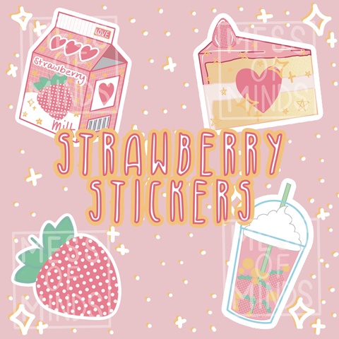 Strawberry Sticker — Sticky Labs