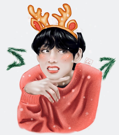 Kim Taehyung from BTS for Christmas