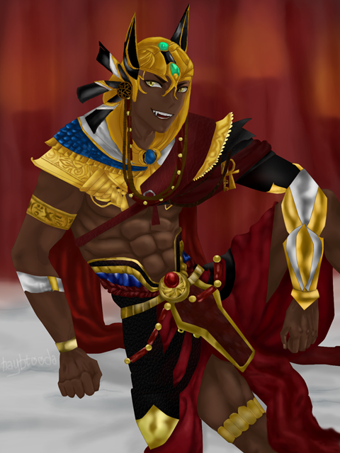 Armor inspired by Egyptian god Anubis