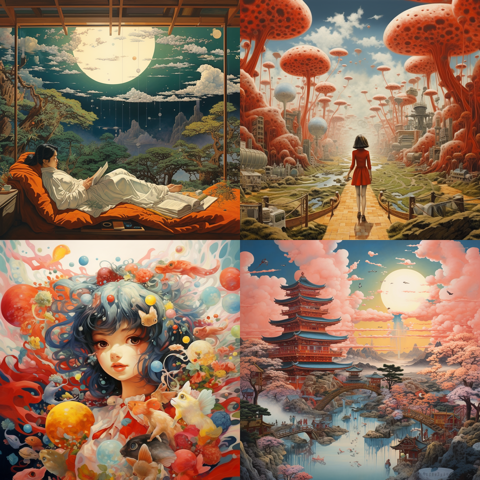 Midjourney Artist Study examples