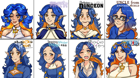 Oc in different styles final result!