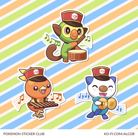 Pokemon Sticker Club (March 2024)