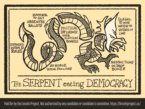 The Serpent Eating Democracy